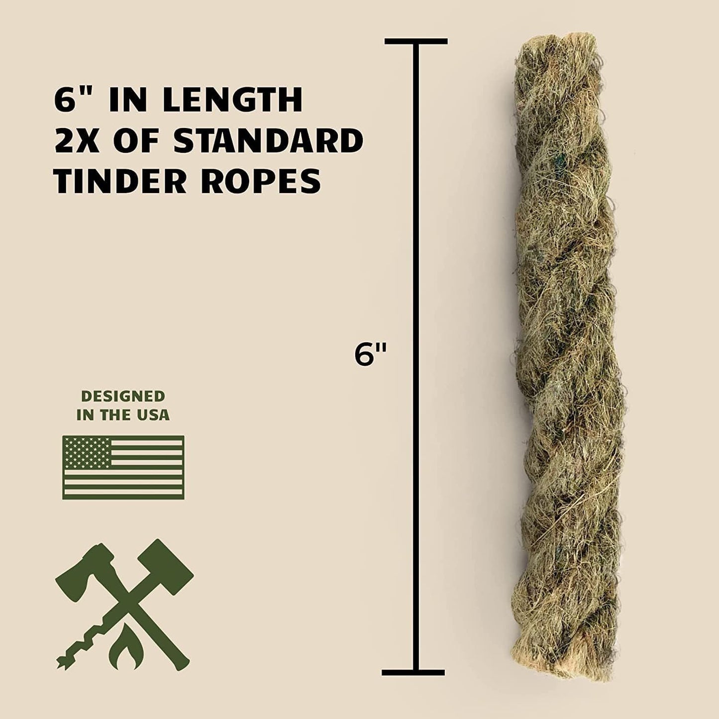 Cuerda yute resistente agua pack 10 unidades campamento