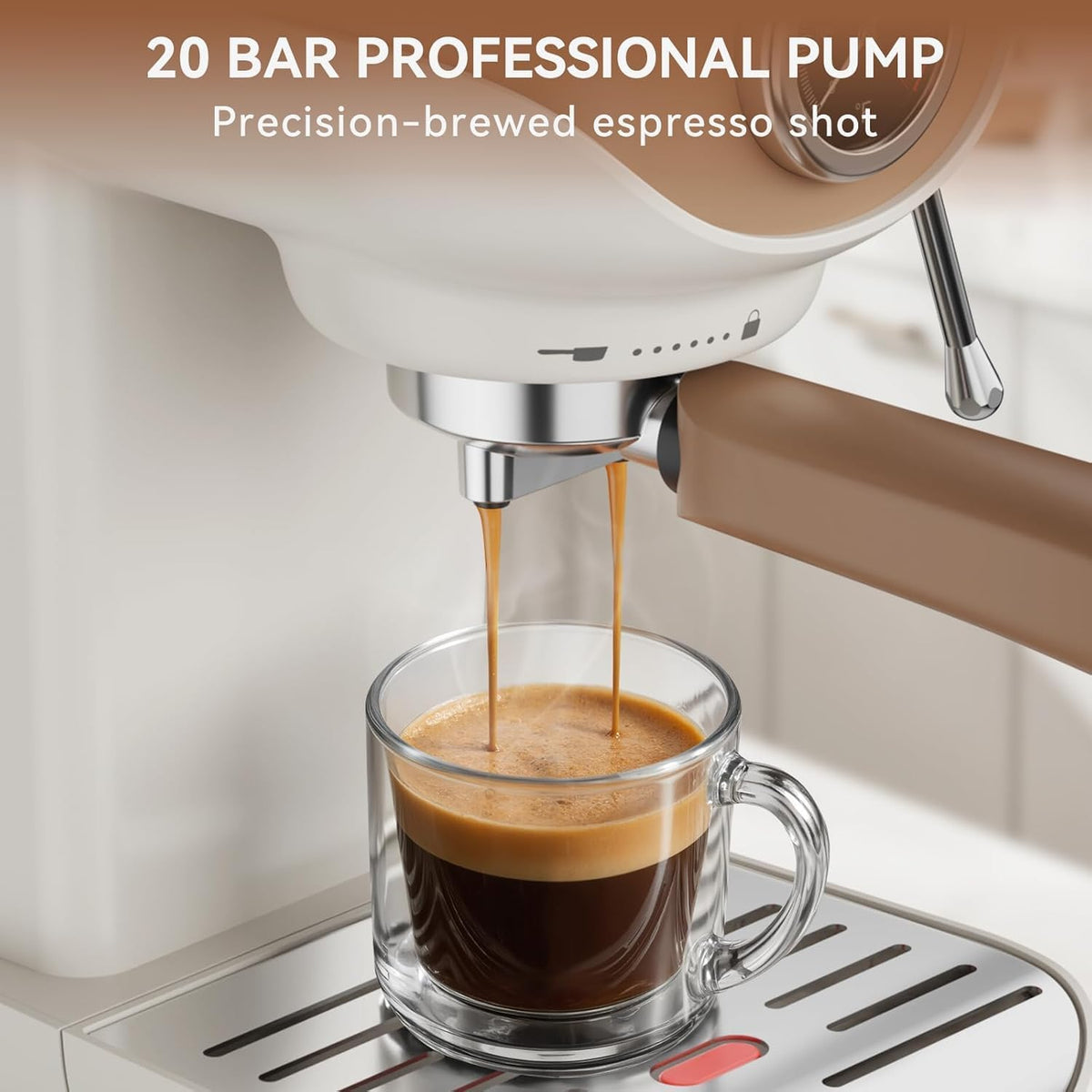 Máquina Espresso con Espumador Leche 2.008in