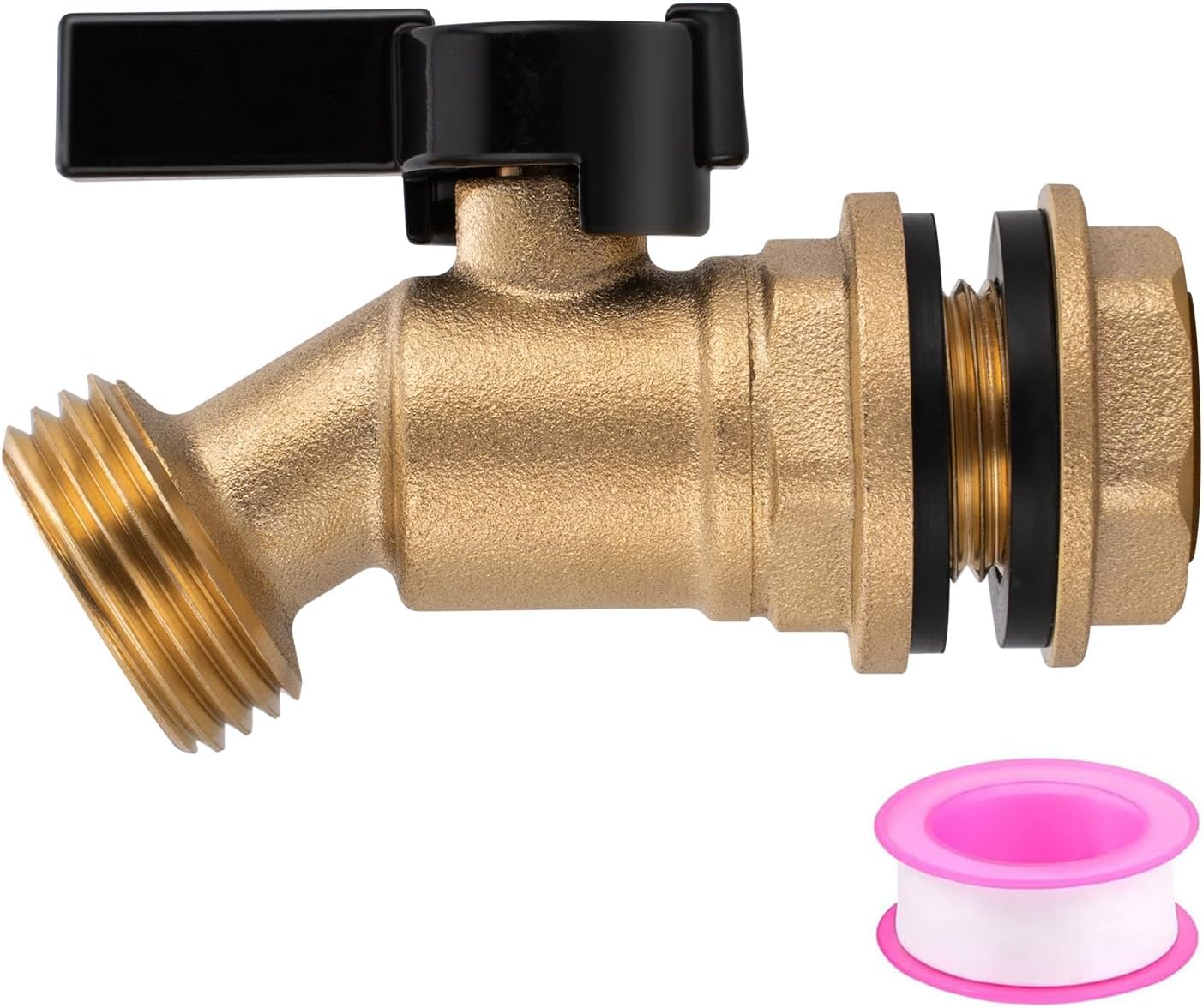 Kit espita barril lluvia grifo latón 3/4pulg conector