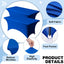 2 Manteles Elastano 72x30pulg Resistentes Azul Rey
