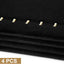 4 Soportes terciopelo negro para collares con 17 ganchos