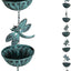 Cadena lluvia libélula hierro 8.5ft azul envejecido