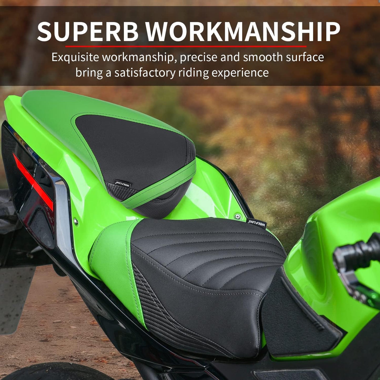 Fundas antideslizantes asiento trasero Kawasaki Ninja 400