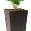 Maceta cuadrada moderna 28" color negro