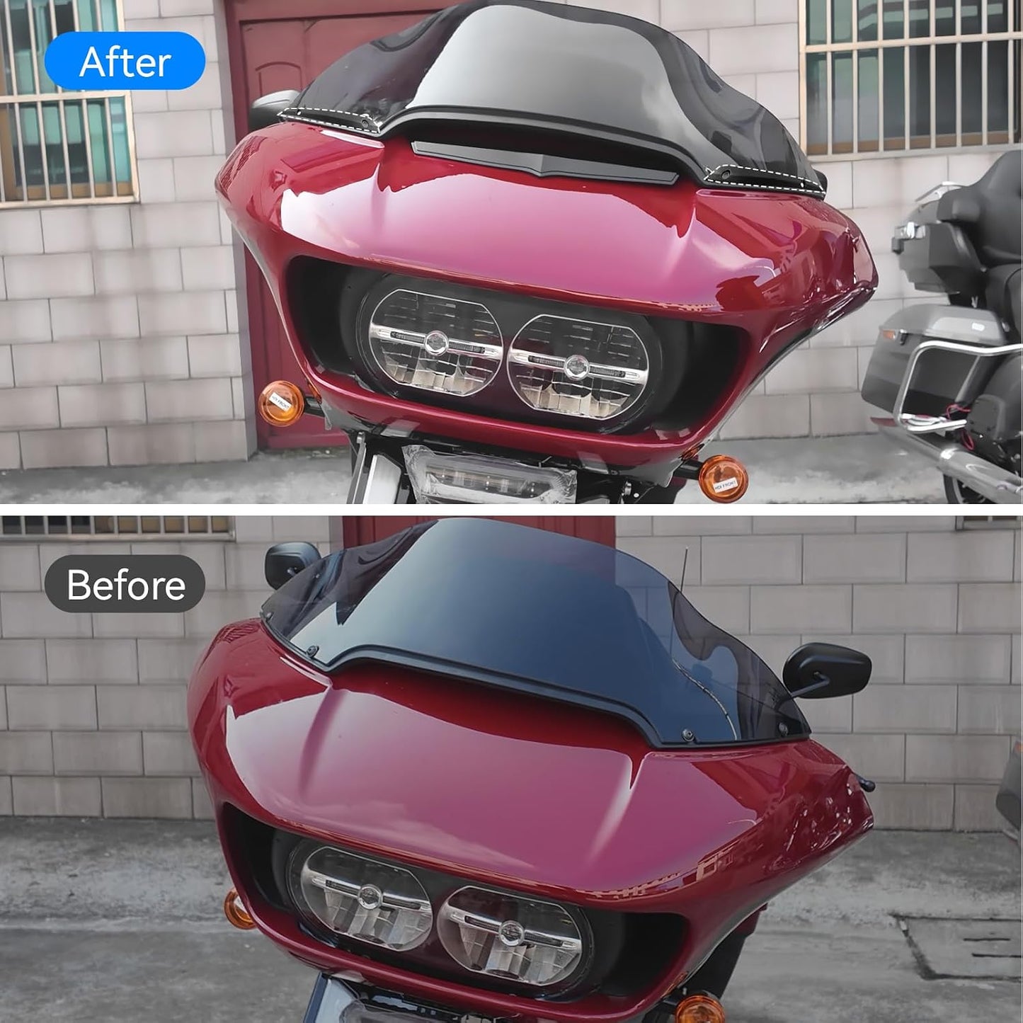 Moldura lateral parabrisas Harley Road Glide 2015
