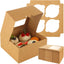 40 Cajas Cupcakes Autoemergentes 6x6" con Ventana