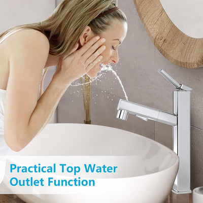 Grifo lavabo alto 3 modos pulverización orificio único