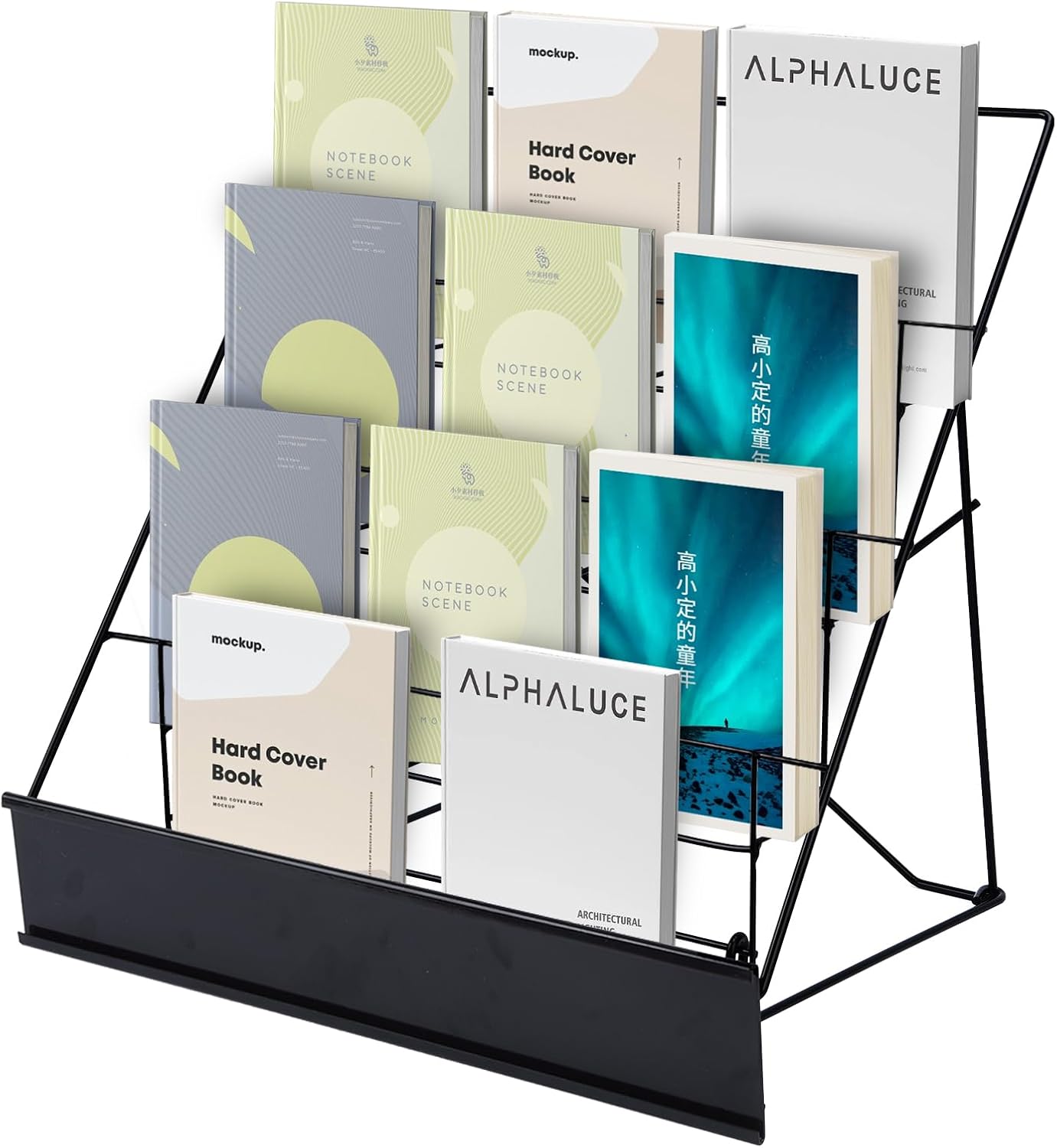 Estante 4 niveles para biblioteca 16x17.95x17.24"