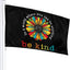 Bandera hippie girasol de la paz 3x5ft para jardín