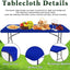 6 Manteles Elásticos 30x96pulg Impermeables Mesa Rectangular