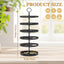 Soporte aretes giratorio 5 niveles bandeja metal
