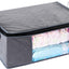 3 Pzas Bolsas Almacenamiento Rectangulares Color Gris