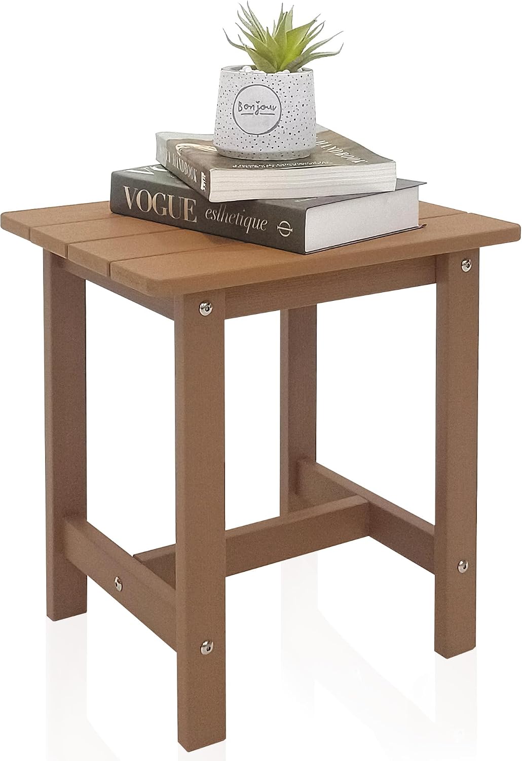 Mesa auxiliar Adirondack doble 17" resistente