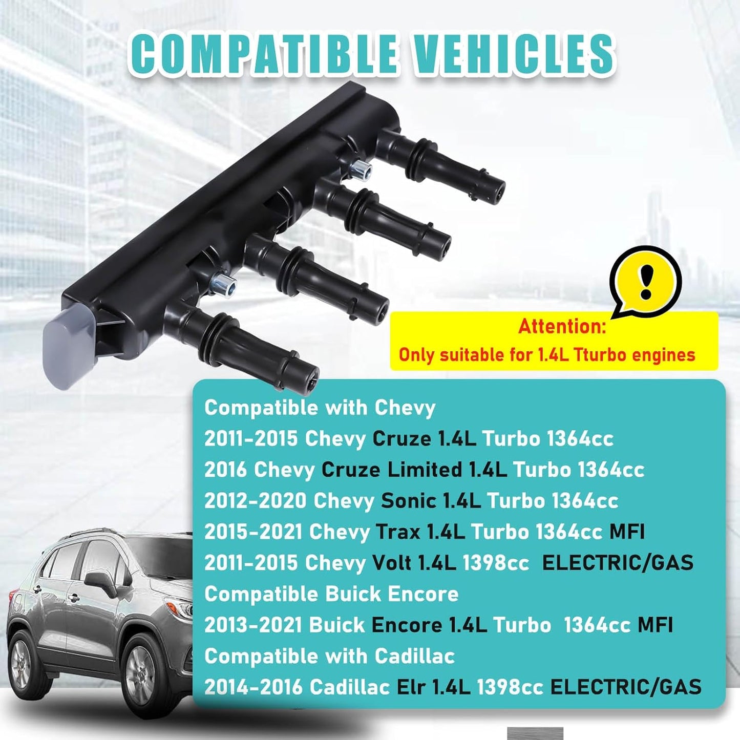 Bobina encendido comp Chevy Cruze Trax Volt