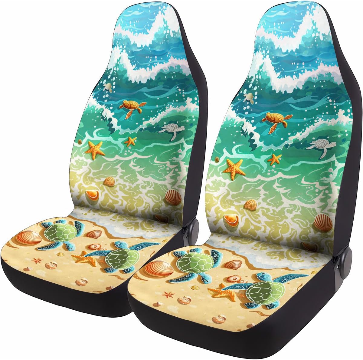 2 Fundas Asiento Auto Navidad para Sedán SUV Cubo