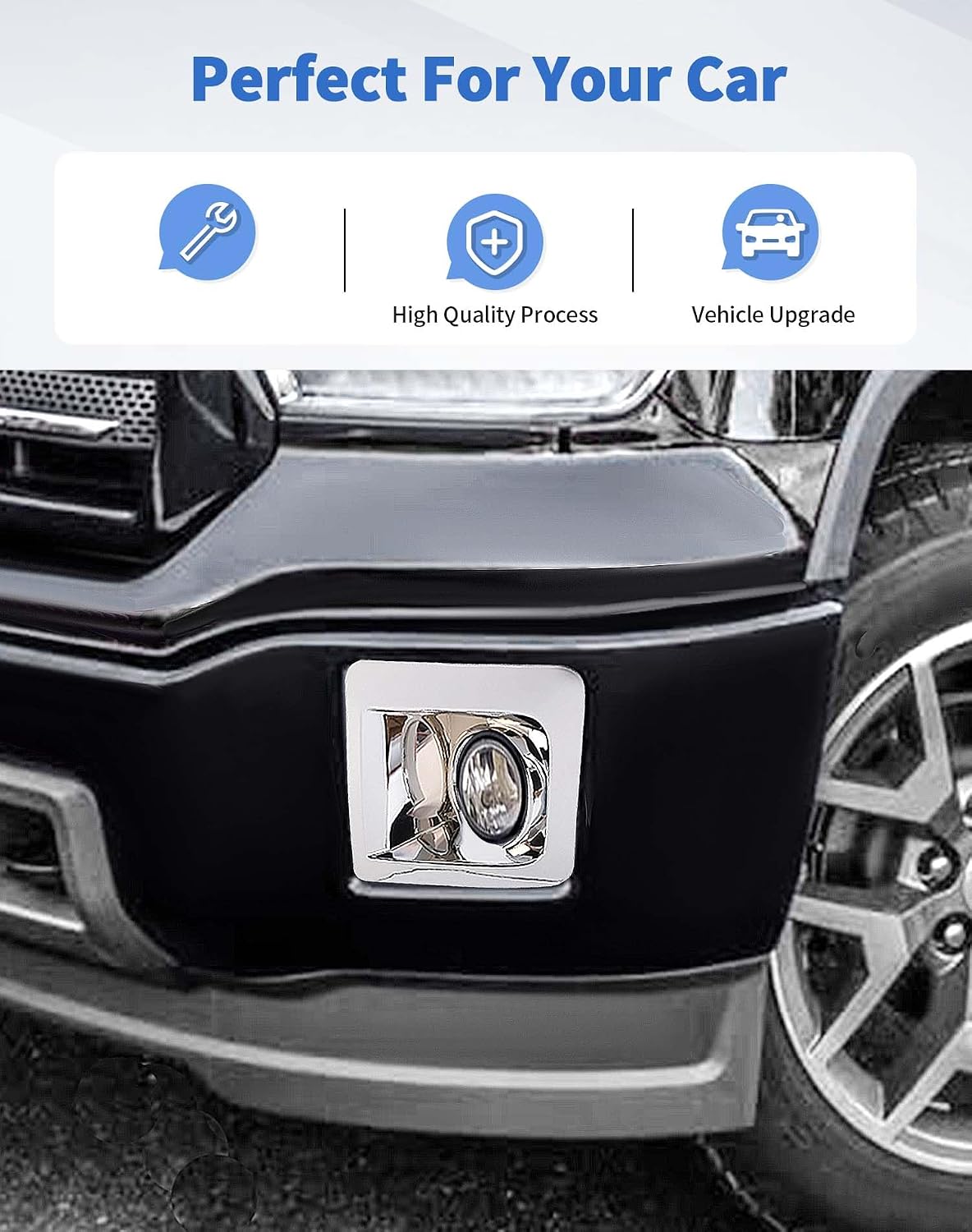 Cromo bisel antiniebla para GMC Sierra 2014-15