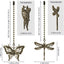 Cadena tracción ventilador techo 12pulg bronce decorativo set 4