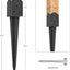 Anclaje poste valla 23.6x3.7" soporte estaca pack 4