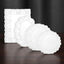 80 Pzas. Doilies de Papel Blanco Talla Variedad para Mesa Postre