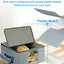 Caja almacenamiento sombrero vaquero resistente apilable