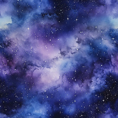 Papel tapiz adhesivo cielo nocturno estrellas nubes 17.71x236.2pulg