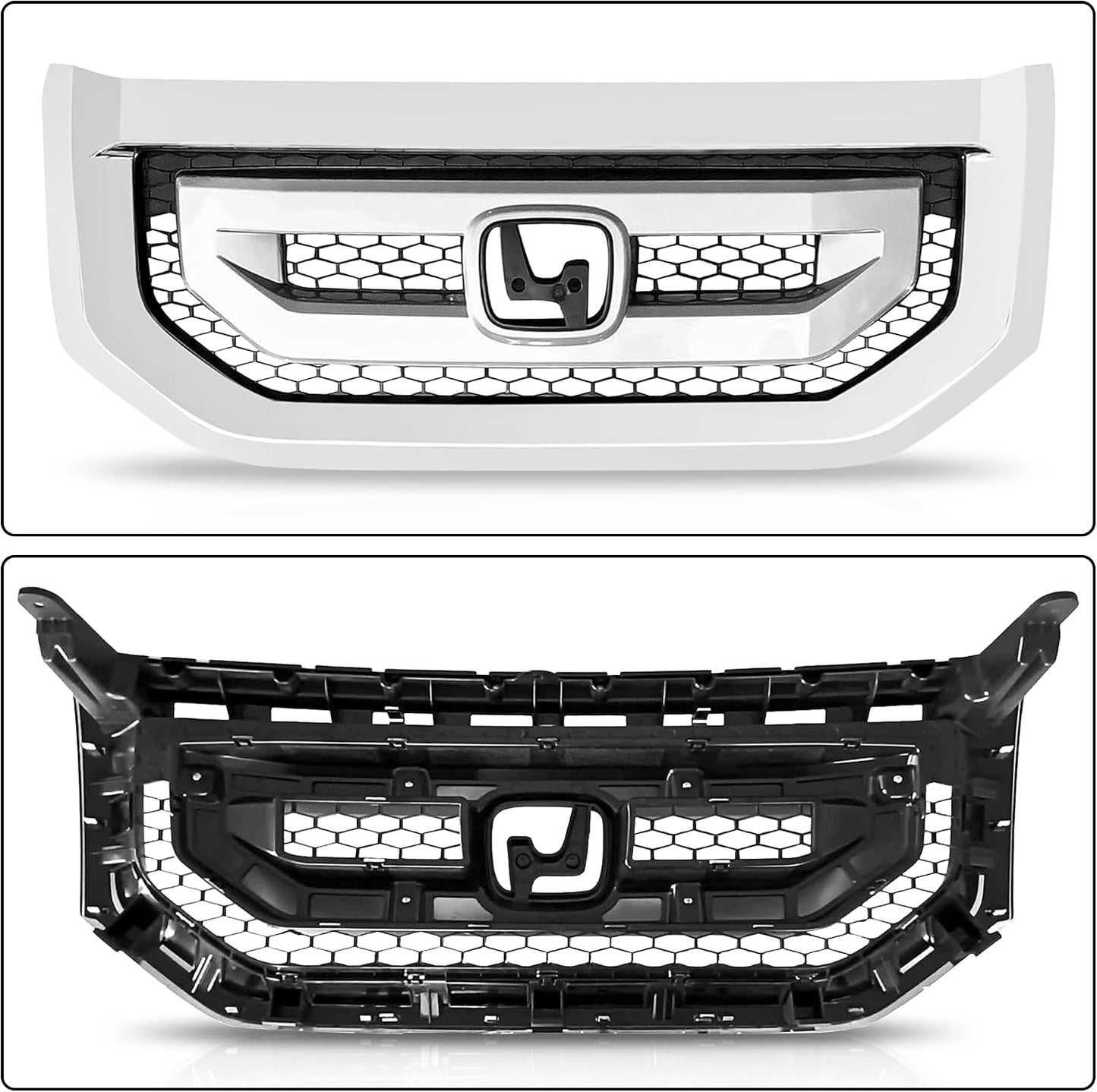 Conjunto parrilla frontal cromada Honda Pilot