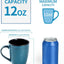 Taza cerámica 12oz para café con asa marrón