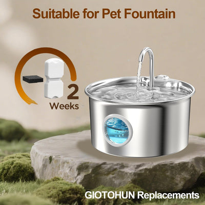 Repuesto filtros fuente gato 8 carbono 8 espuma acero inox