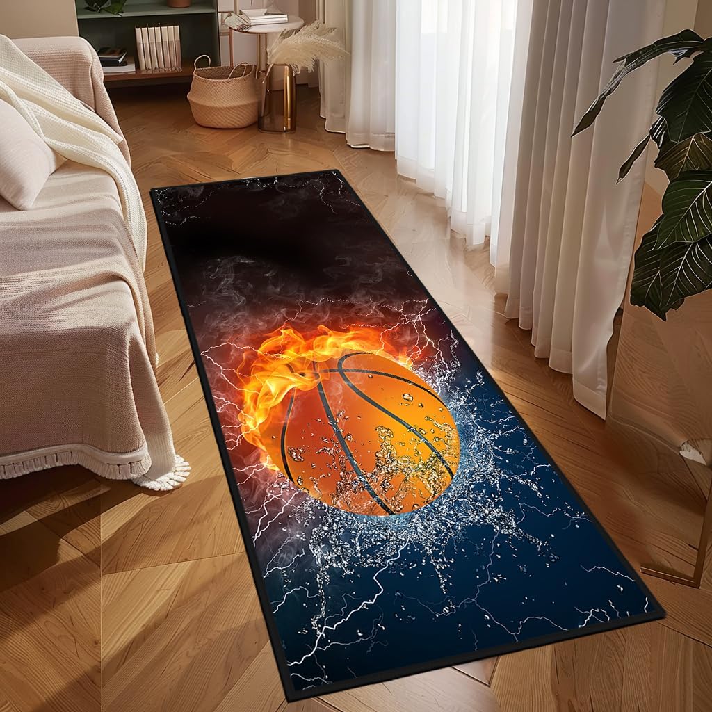 Alfombra baloncesto 2x6" antiderrap dormitorio niños