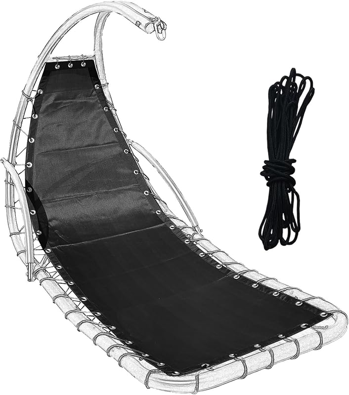 Malla impermeable negra para silla colgante tumbona