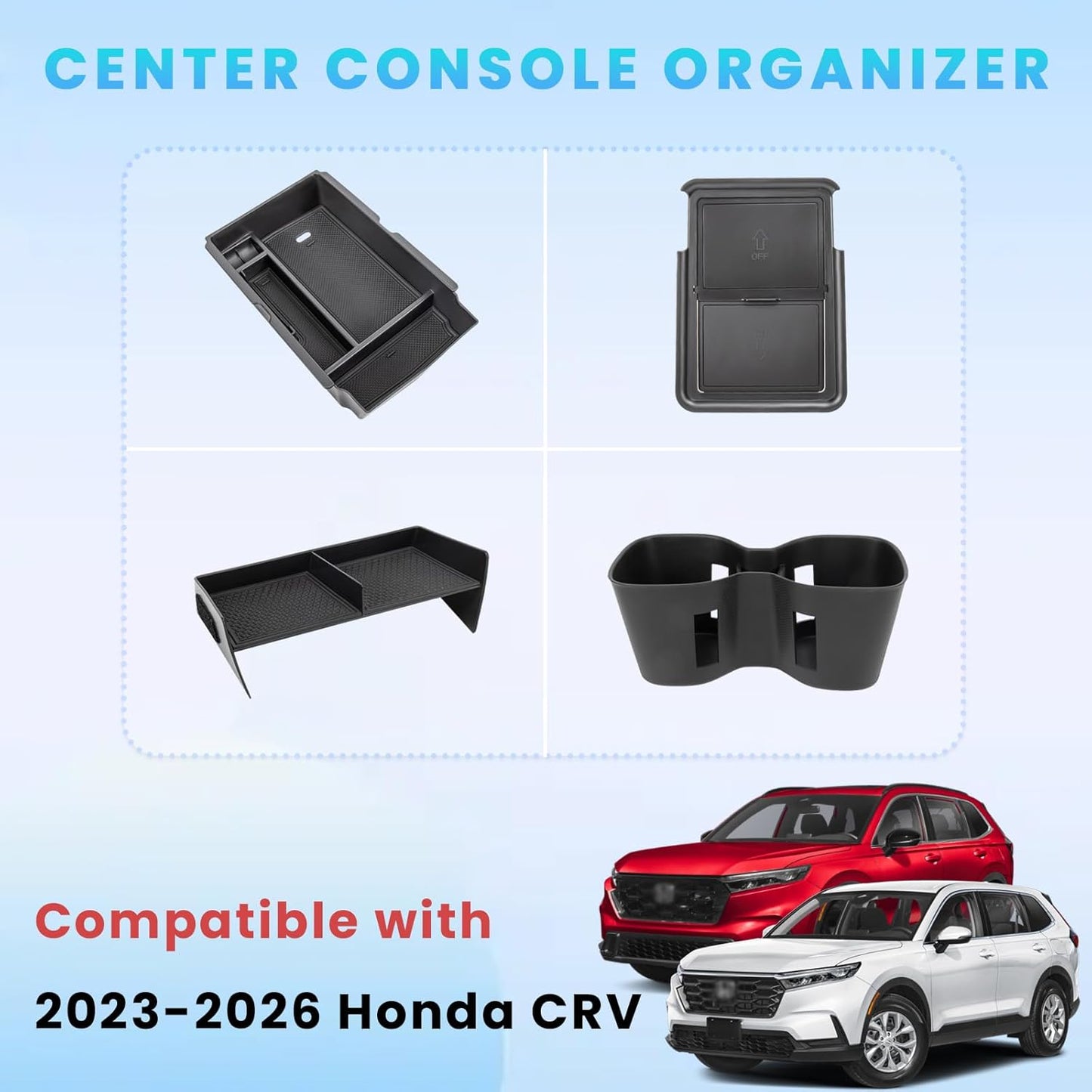 4 Pzas Organiz. Consola Central Honda CRV