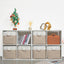 6 Pzas Cubos Almacenamiento 13x13" Tela Plegable con Asas