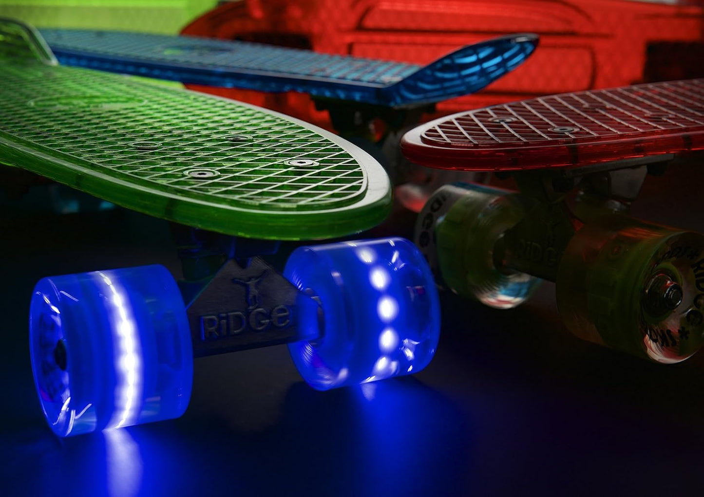 Skateboard Mini Cruiser 22pulg LED Ruedas Deck