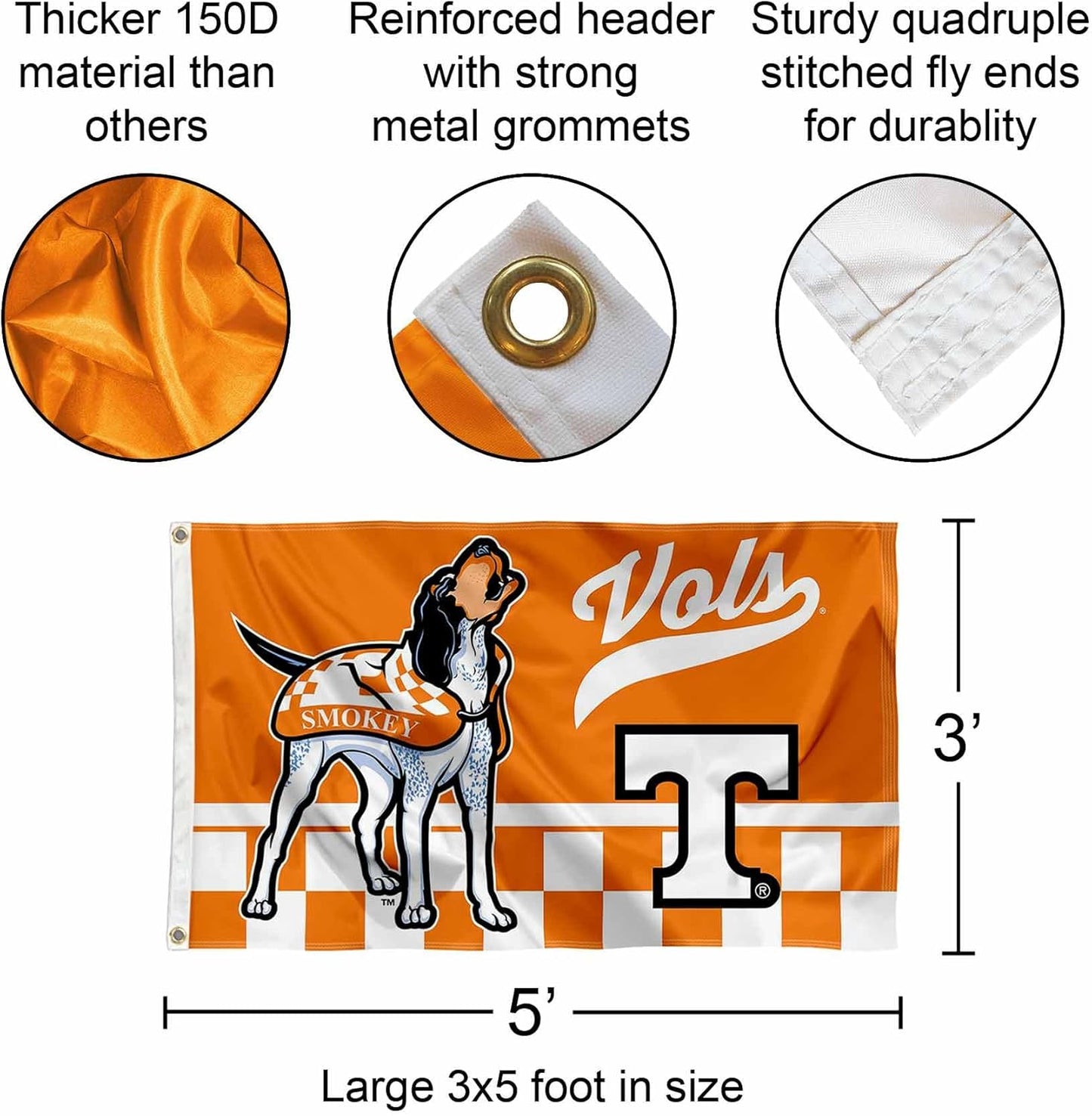 Bandera Tennessee Volunteers 3x5