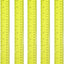 5 Reglas Plástico Transparente 12" Pack 5