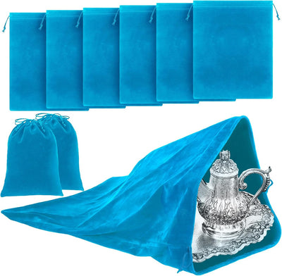 Bolsas almacenamiento plateadas 24x32pulg antideslustre