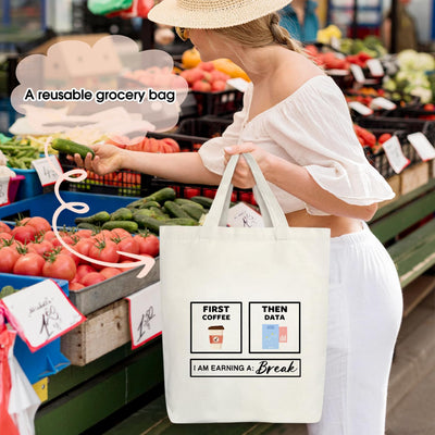 Bolso tote canvas estético
