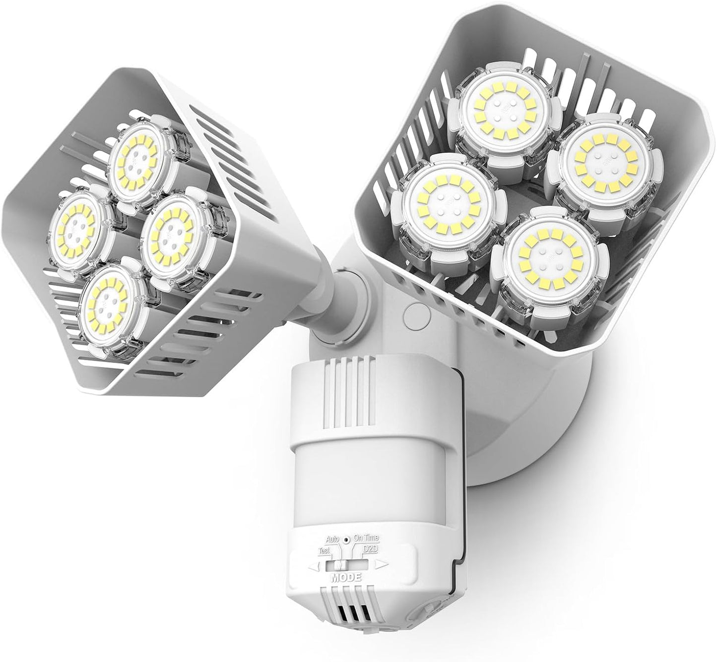 Luces LED movimiento 5000K 2 cabezales IP65