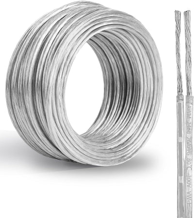 Cable cobre PVC 26 AWG 100pies UL2468 flexible para lámpara