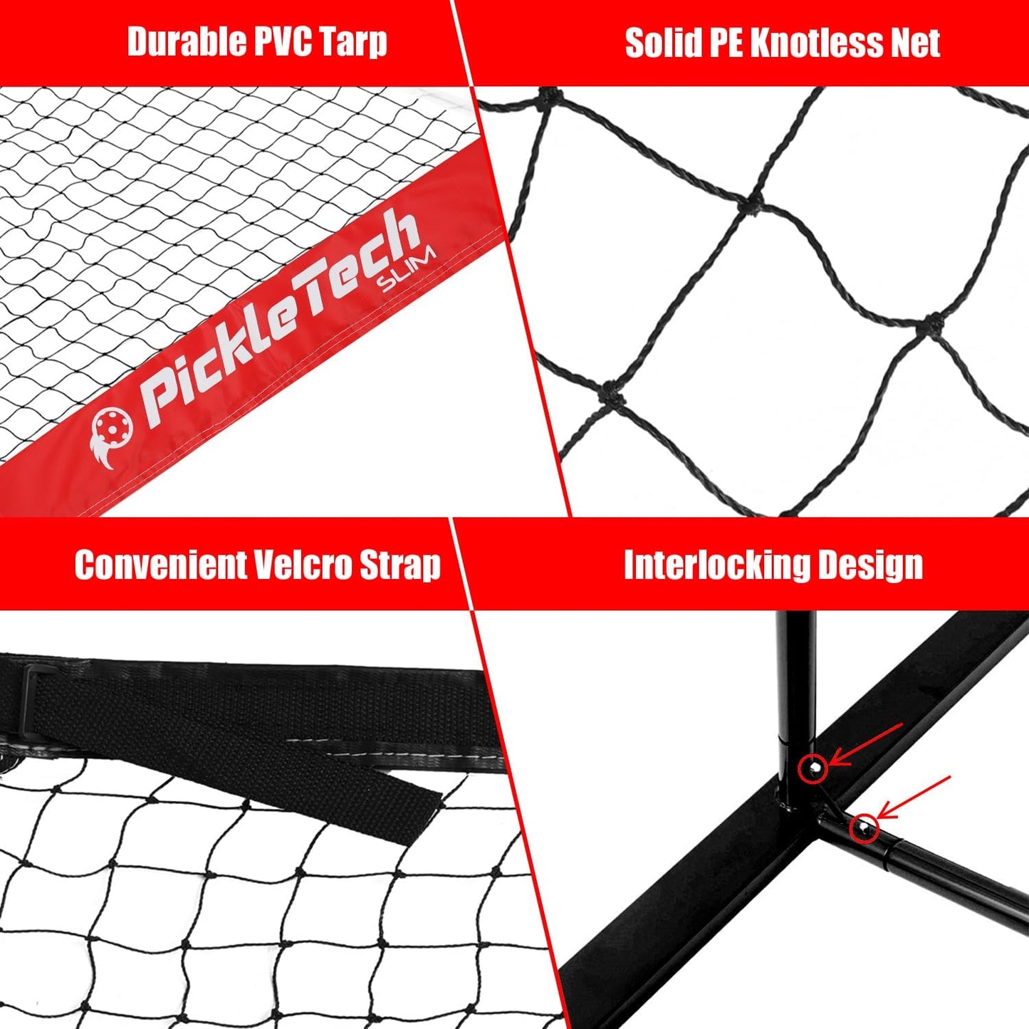 Redondel Pickleball 22ft para exteriores con funda