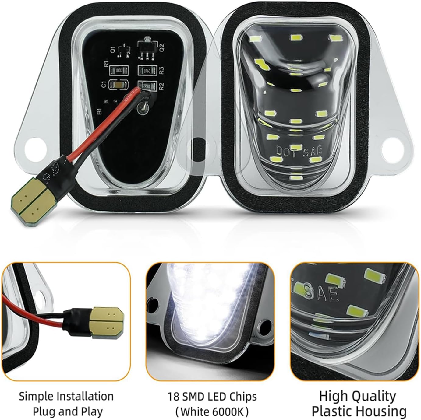 Luces LED blancas para placa Chevy Suburban 07-14
