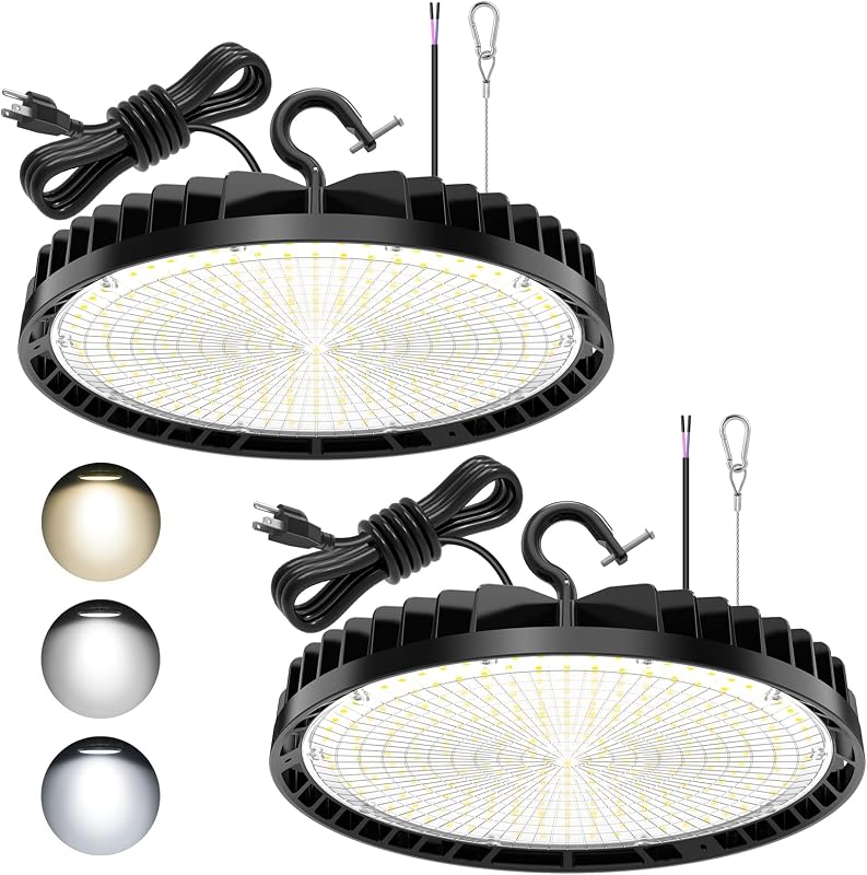 2 Luces LED UFO High Bay 240W 100-277V Regulables