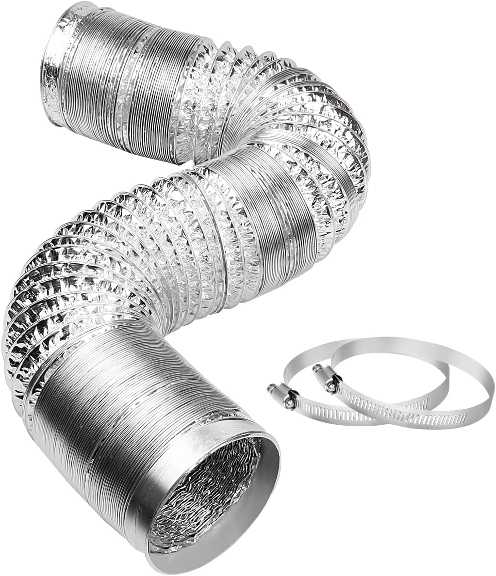 Manguera ventilación secadora aluminio 4pulg 10ft