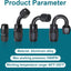 Accesorio 6AN 90 grados para manguera CPE negro