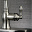 Grifo cocina pulverizador latón níquel cepillado
