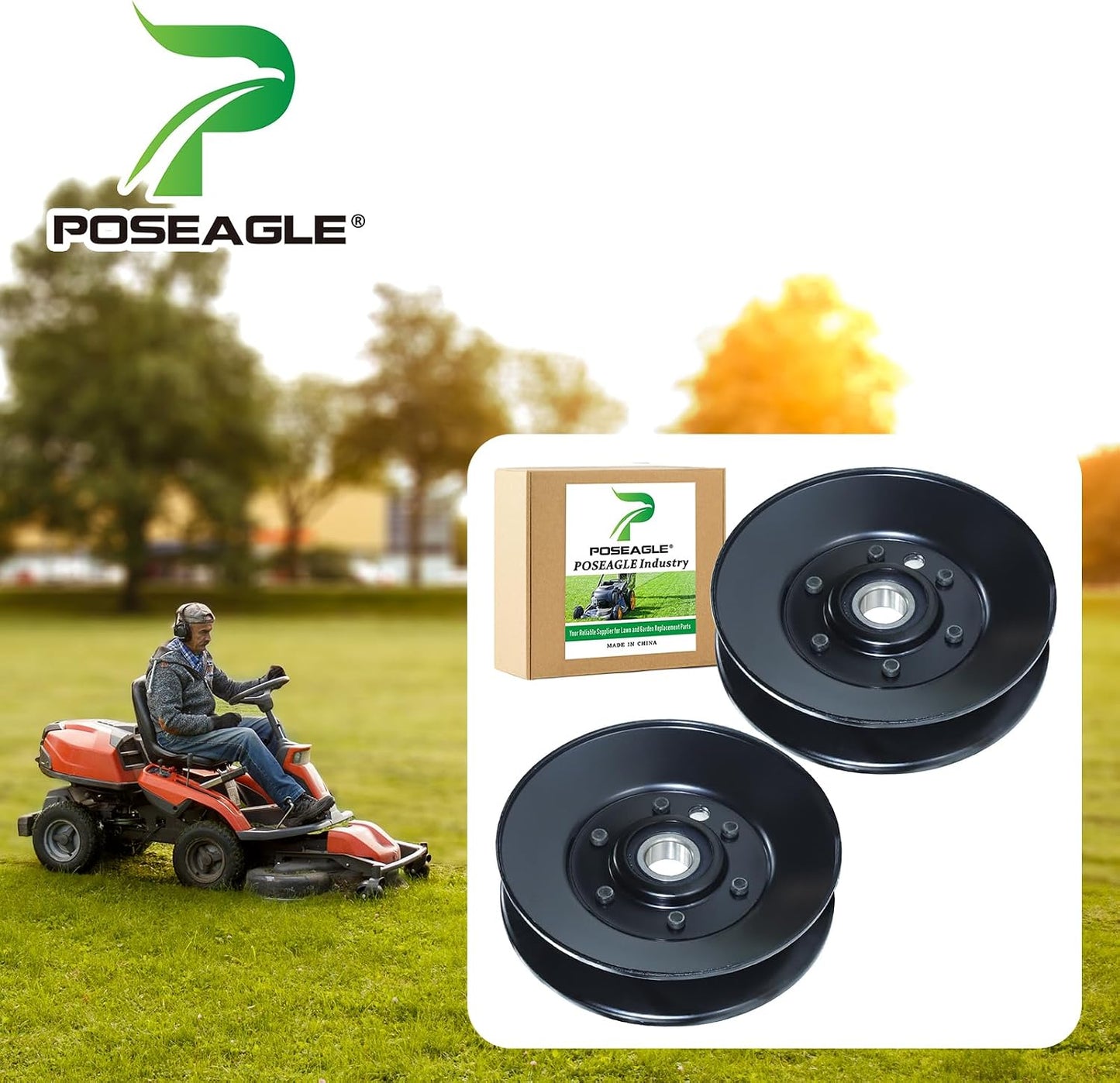2 Poleas Tensoras para Toro Z Master y Exmark Lazer Z 52"
