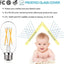 12 Bombilla LED E26 regulable 6 W 600 lúmenes ámbar 2300 K