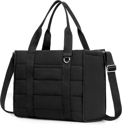 Bolsa cruzada acolchada de nailon para mujer