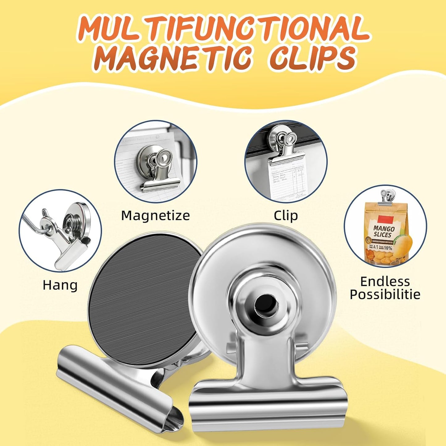 90 Imanes nevera clips magnéticos pizarra cocina