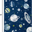 Alfombra decorativa para niños 2x3ft azul marino y marfil